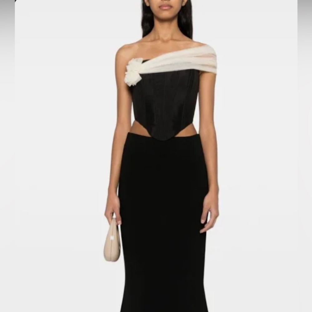 MANURI
Bloom corset-style silk top NWT SIZE S